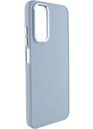 Tpu чохол bonbon metal style для xiaomi redmi note 11 pro 4g/5g / 12 pro 4g, блакитний / mist blue