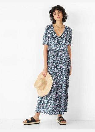 Сукня міді в квітковий принт