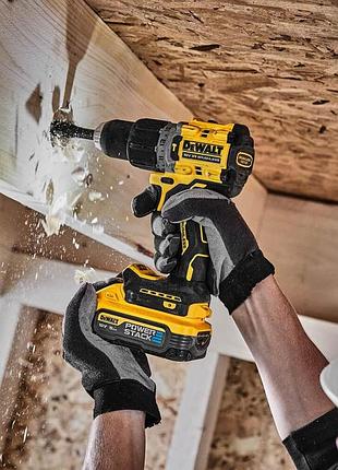 Дрель-шуруповёрт аккумуляторная бесщёточная ударная dewalt dcd805h2t 5