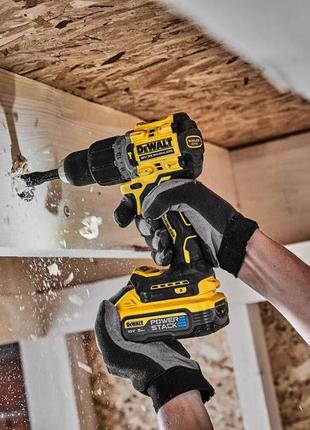 Дрель-шуруповёрт аккумуляторная бесщёточная ударная dewalt dcd805h2t 6