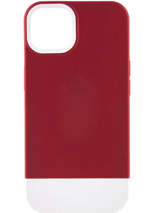 Чохол apple iphone 11 pro max (6.5"") - tpu+pc bichromatic (wine / white)