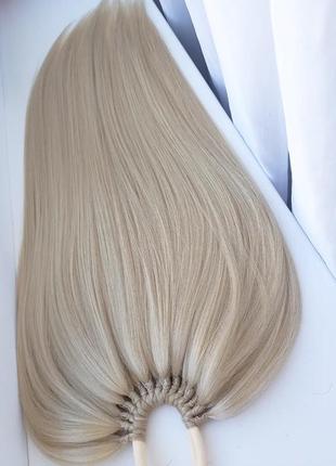 Афрохвост блонд хвост на резинке накладной хвост