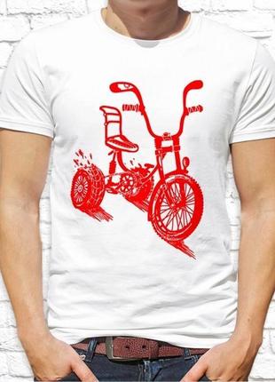 Чоловіча футболка push it з принтом велосипед1 фото