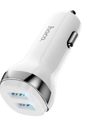 Зарядний пристрій hoco z40 (2usb 2.4a), білий