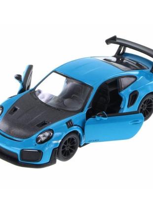 Автомодель легкова porsche 911 gt2 rs 5" kt5408w, 1:36 (синій)