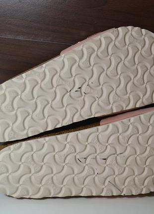 Birkenstock 38-38.5р шлепанцы вьетнамки кожаные оригинал