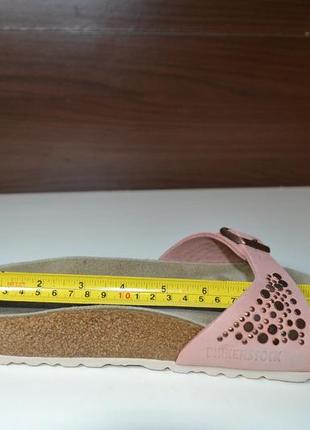 Birkenstock 38-38.5р шлепанцы вьетнамки кожаные оригинал