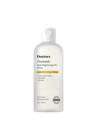 Doctors pentamide real brightening 10c toner тонер для освітлення та рівного тону шкіри