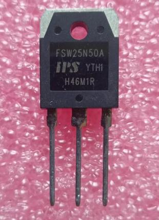 Транзистор fsw25n50a to-3p mosfet-n 500v 25a демонтаж