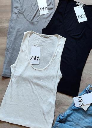 Базові топи майки zara розмір s.m оригінал