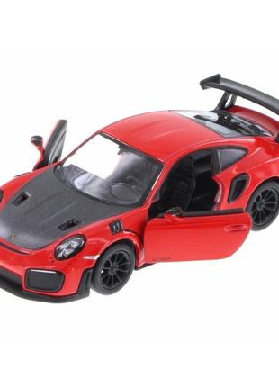 Автомодель легкова porsche 911 gt2 rs 5" kt5408w, 1:36 (червоний)