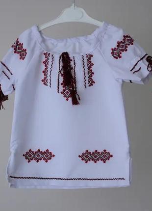 Вышитое платье для девочки 1 и 2 года