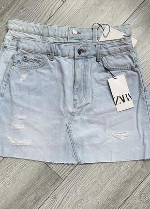 Джинсова спідниця zara