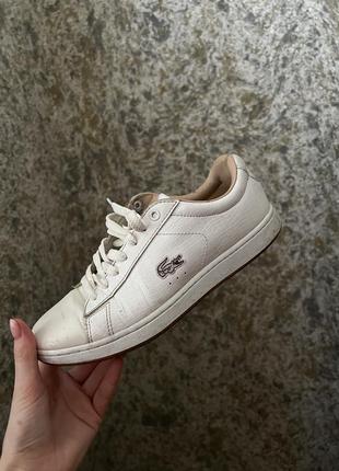 lacoste 300 167684719 Lacoste Lerond bl 1 Hvide sneakers