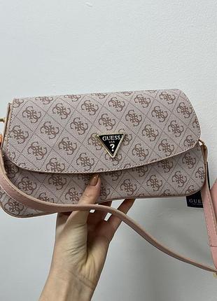 Guess cordelia flap shoulder bag pink 28 х 15 х 6 см