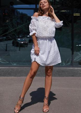 Розпродаж залишкiв! сукня з прошви з підкладкою (2 кольори) *люкс я кiсть3 фото