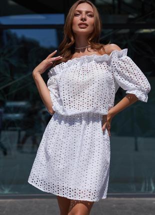 Розпродаж залишкiв! сукня з прошви з підкладкою (2 кольори) *люкс я кiсть