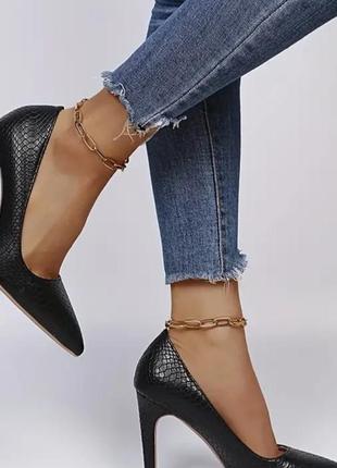 Женские туфли змеиная кожа классика aldo
