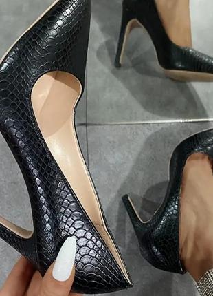 Женские туфли змеиная кожа классика aldo