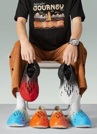 Кроксы мужские, новые черно белые💚