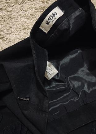Юбка мини moschino оригинал бренд короткая черная юбка размер i 40 на размер s,xs