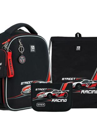 Рюкзак каркасний ортопедичний набір kite racing setk24-555s-5