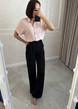 Жіноча сорочка вільного крою креп жатка