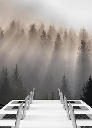 Самоклеющая плёнка oracal "туманные горы в солнечном сиянии",фото обои для декора дома