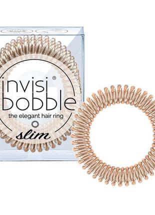 Резинка-браслет для волосся invisibobble slim bronze me pretty.