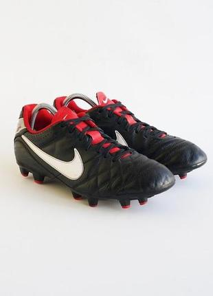 Бутсы футбольные кожаные new nike timempo natural iv размер 41-42