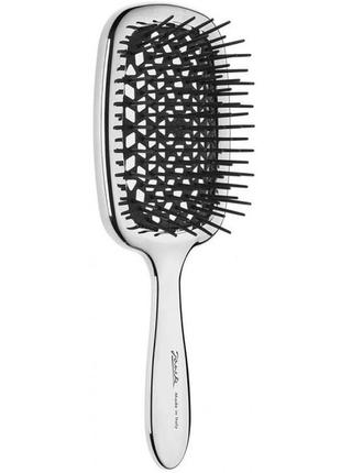 Расческа для волос janeke superbrush 1830 the original italian design silver, 1 шт (8006060593362)