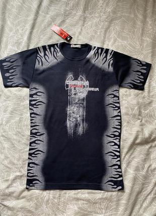 Футболка мужская m/l/xl темно-синяя