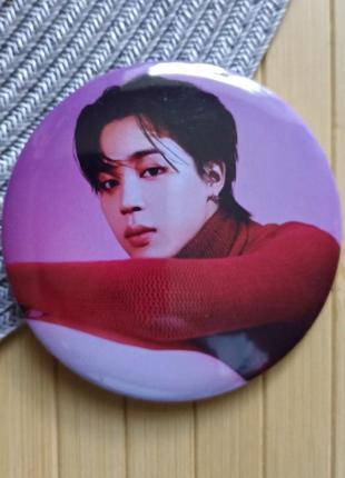 Значок на булавке 7.5 см чимин jimin bts
