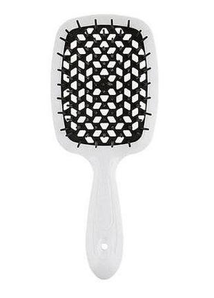 Щетка для волос бело-черная janeke superbrush (sp226bia)
