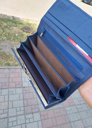 Гаманець жіночий шкіряний синій balisa2 фото