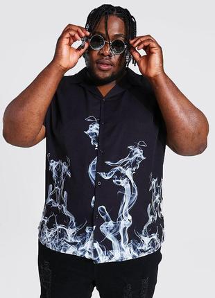 Сорочка boohoo plus size smoke print