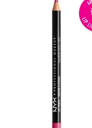 Олівець для губ nyx professional makeup slim lip pencil 816 fuchsia