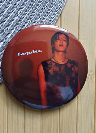 Значок на булавке 7.5 см чимин jimin bts