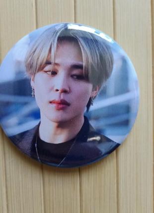 Значок на булавке 5,6 см чимин jimin bts