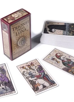Карты таро триумфа луны 12*7 см. tarot trionfi della luna