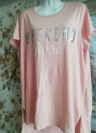 🌸🕊️🌿 ... футболка жіноча р.50-52 паетки турція... 🌿🕊️🌸