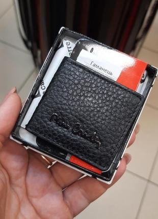 Шкіряний магніт для купюр pierre cardin