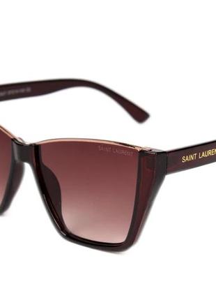 Окуляри жіночі пластикові з коричневими лінзами