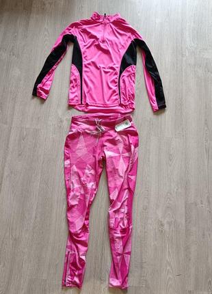 Спортивный костюм для фитнеса неоновый