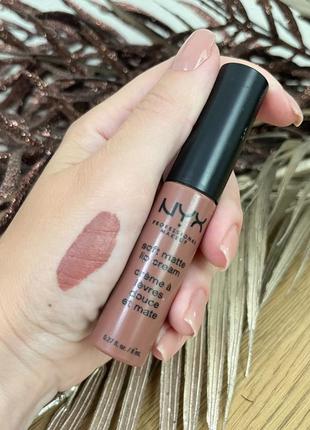 nyx professional makeup soft matte lip cream 36 los angeles 199 Nyx nude beige