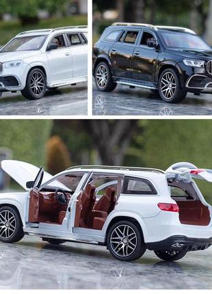 Игрушка джип mercedes-benz gls 63 amg машинка детская металлическая 1:245 фото