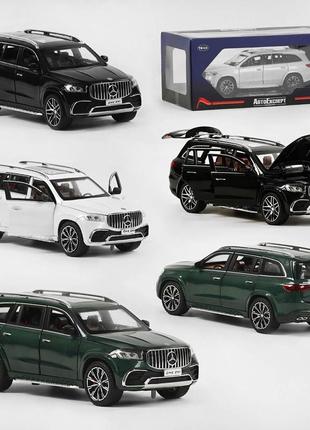 Игрушка джип mercedes-benz gls 63 amg машинка детская металлическая 1:2410 фото