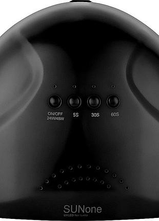 Лампа манікюрна led+uv sun one black 48w 000002728