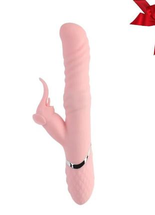 Вибратотр двойной рельефный с вращающимися шариками chisa sexy heat up elephish  ch312860