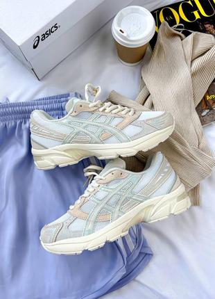 Женские кроссовки gel-1130 white/beige